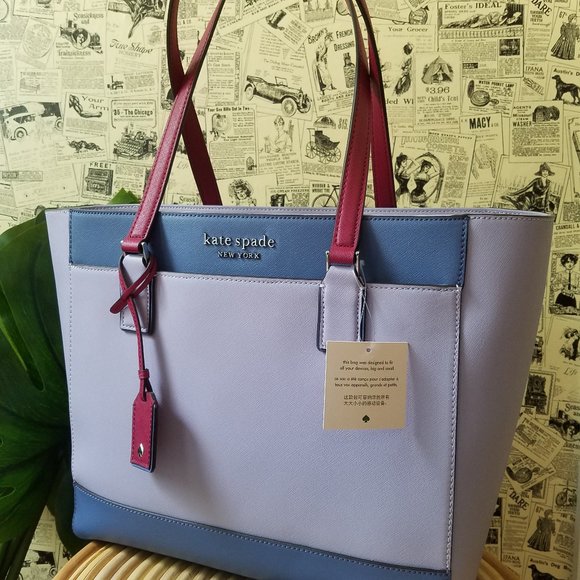 kate spade Handbags - Kate Spade Cameron Laptop Tote Frozen Lilac Lavend